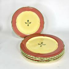 4 Pfaltzgraff The Secret Of Pistoulet Dinner Plate 11 Pink Band Set Jana Kolpen Pfaltzgraff Pfaltzgraff Dinner Plates Pink Bands