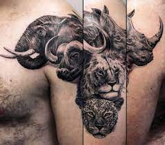 Top 53 Africa Tattoo Ideas 2021 Inspiration Guide Animal Tattoos For Men Africa Tattoo Africa Tattoos
