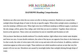 The texts cover a variety of topics, fulfilling every students needs. Mr Nussbaum Lang Arts Reading Comprehension Online Activities