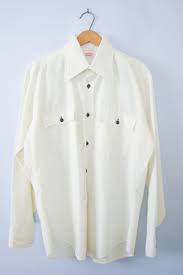 If you're looking for something fun and versatile to build your spring closet off of, why. Vintage 70 S Levi S Solid Off White Button Up Western Shirt Men S Size Large Manor Western Shirts Shirts Levi