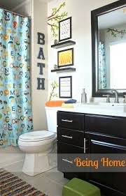 Use big hessian bins for towels and robes, and. That Diy Party And Diy Projects Kids Bathroom Makeover Boys Bathroom Bathroom Kids