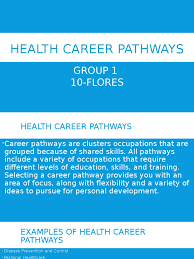 Mcminnville high school's career pathway program provides students a. Health Career Path 10 Flores Pdf Health Professional Oral Hygiene