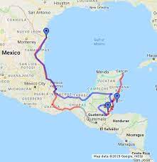 Search and share any place, find your location, ruler for distance measuring. Mexico Central America 2008 Trip Google My Maps