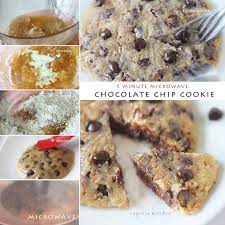 1 Minute Microwave Chocolate Chip Cookie In Mug Eggless Recipe Eugenie Kitchen