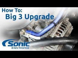 How To Install The Big 3 Upgrade Improve Your Vehicle S Electrical Charging System Car Audio Car Audio Systems Car Audio Car Alternator