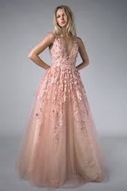 D7079l Soft Pink Sleeveless Tullle And Lace Evening Dress Lace Evening Dresses Gowns Illusion Dress