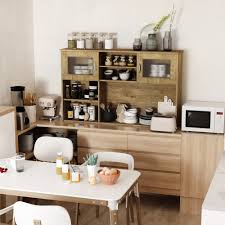 Choose from contactless same day delivery, drive up and more. Homcom 33 Modern Kitchen Sideboard Buffet Table Hutch Storage Pantry With Adjustable Shelf And Door Cabinet Sturdy Top W Acrylic Door Aosom Canada