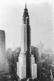 The chrysler building is a classic example of the art deco style, from the street to its terraced when walter chrysler took over the lease of the proposed office building in construction, he was. Last Stages In The Construction Of The Chrysler Building New York Architektur New York Chicago