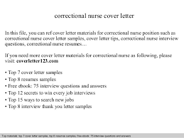 correctional nurse cover letter