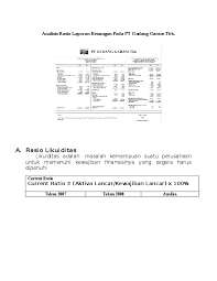 Contoh soal analisis rasio keuangan. Doc Analisis Rasio Laporan Keuangan Pada Pt Gudang Garam Tbk Mathilda Valencia Academia Edu
