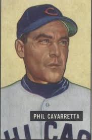 1951 PHIL CAVARRETTA & MICKEY OWEN Bowman Baseball Cards-CHICAGO CUBS