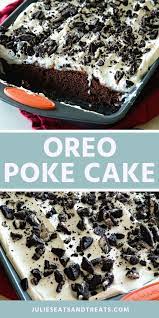 Mixing in the oreo crumbs will. Oreo Puddin Poke Cake Starts With A Boxed Chocolate Cake Mix And Is Topped With Cool Whip And Cr Chocolate Cake Mix Recipes Oreo Cake Recipes Cake Mix Recipes