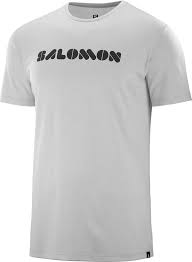 Salomon Mens Agile Short Sleeve Running T Shirt M Lunar Rock