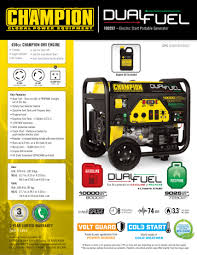 We did not find results for: Champion Power Equipment 100297 8000 Watt Dual Fuel Push Button Electric Start Powered Portable Generator Product Brochure Manualzz
