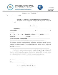 Cerere tip de înscriere (se eliberează în momentul înscrierii după introducerea. Home