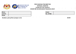 Untuk membantu para guru dan para siswa sd / mi dalam mempersiapkan pelaksanaan us/uas/uasbd tahun 2021 atau tahun pelajaran 2020/2021 berikut ini disajikan latihan soal ujian sekolah. Doc Borang Jawapan Ikep Deborah Mesezapaul Academia Edu