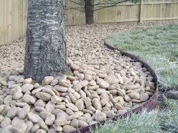 We get a bunch of water from a neighbor that is uphill from us, and it would not drain properly. River Rock Garden Ideas
