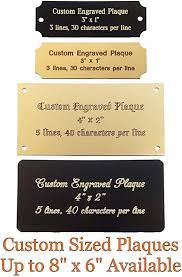 Stanley London Personalized Custom Engraved Brass Plaque Name Plate Art Tag Picture Frame Label Troph Personalized Name Plates Brass Plaques Award Plaques