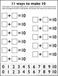 Free Number 10 Worksheets For Kindergarten Grade 1 Preschool Free Math Worksheets Math Addition Free Math Printables