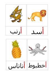 4 صور و 4 كلمات لكل حرف مدونة جنى للأطفال in 2021 arabic kids arabic alphabet arabic alphabet for kids