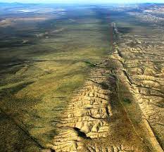Wallace Creek Offset At The San Andreas Fault Carrizo Plain National Monument San Andreas Fault National Monuments California Camping