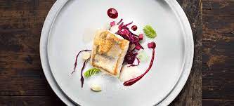 Find calories, carbs, and nutritional contents for sander gourmet and over 2,000,000 other foods at. Recipe Tip Zander Mit Fichtenwipfeln Rotkraut Und Grunen Mandeln Falstaff