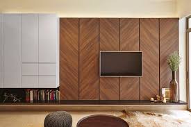 Dark Wood Tv Wall Living Room Tv Wall Tv Wall Decor Wall Tv Unit Design