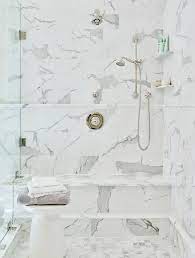 Honed marble wall pencil tile (1 linear foot) (28) model# 95352. Shower With Marble Chair Rail Transitional Bathroom