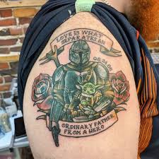 Updated 40 Baby Yoda Tattoos November 2020 Star Wars Travel Star Wars Tattoo Disney Star Wars