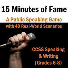 Almost Everyone Has To Give A Speech In His Or Her Lifetime In This Fun Project Students Prepa Public Speaking Activities Public Speaking Speaking Activities
