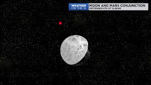 The Moon And Mars Meet Up In The Weekend Sky Nasa's mars insight lander touched down on the martian surface monday and wasted no time in getting the first breathtakingly clear picture back to earth. the moon and mars meet up in the