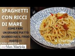 Spaghetti Con Ricci Di Mare Ricetta Di Chefmaxmariola Da Casamariola Youtube Ricette Cibo Etnico Ricci Di Mare