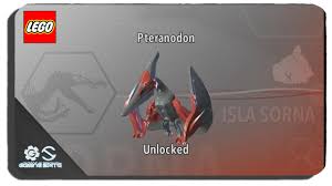Del clásico con sam neill o jeff goldblum al nuevo film con chris pratt. Lego Jurassic World How To Unlock Pteranodon Dinosaur Character Location Youtube