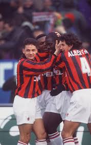 Baggio Albertini Weah And Desailly Ac Milan Squadra Di Calcio George Weah Foto Di Calcio