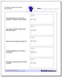 Click show answer underneath the problem to see the answer. Pre Algebra Word Problems