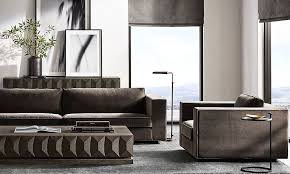 Formal dining room with floating beams. Rooms Rh Interior Design Lounge Decor Custom Furniture