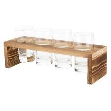 Serve ketchup, sauces, & more at your restaurant with condiment caddies & holders! True Beer Flight Glass Holder Glass Holders Beer Wood Beer Tasting Glasses
