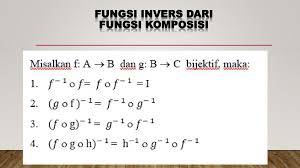 Menentukan invers suatu fungsi dapat ditempuh dengan cara berikut: Komposisi Fungsi Dan Fungsi Invers Ppt Download