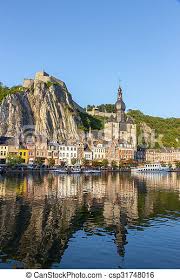 From brussels, the train to dinant takes 1 hr 30 minutes. City Of Dinant Belgium Canstock