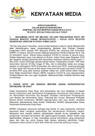 Menyediakan penyata tahunan kewangan dan laporan pengendalian dan penyelenggaraan. Kenyataan Media Dalam Kementerian Kerja Raya Malaysia Facebook