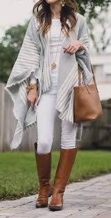 Woman Black Jeans And Brown Boots Woman Wearing White Jeans Poncho Brown Boots Jpg 413 813 Brown Boots Outfit Fashion Winter Fashion Outfits