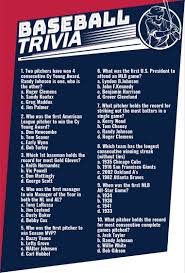 A pot luck list of easy sports quiz questions and answers that we're hoping anyone can answer! 6 Best Printable Baseball Trivia Questions And Answers Printablee Com