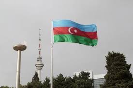 Flag of azerbaijan national anthem of azerbaijan 1 the (new) manat was introduced on january 1, 2006, at a rate of 4,500 (old) manats (azm) to 1 (new) manat (azn). Azerbaijan Baku An Azerbaijan Flag Waves Near A Memorial Flame And The Baku Tv Tower Photographic Print Alida Latham Art Com