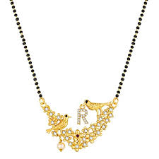 Maybe you would like to learn more about one of these? Buy Aadita Latest Fashion Traditional Stylish Fancy Designer R Alphabet Gold Plated And American Diamond Mangalsutra For Women Golden Dt2229ms At Amazon In
