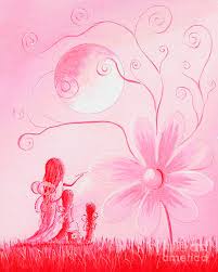 Printed on 100% cotton watercolour textured paper, art prints would be at home in any gallery. Pink Art Prints By Shawna Erback Painting By Fairy And Fairytale