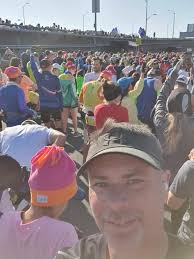 BREAKING NEWS FROM NYC... Mark Haslam has crossed the New York Marathon  finish line in 4 hours 10 minutes!! An absolute legend!! The finish line  photo says it all! Mark raised $34,680.37