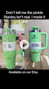 The pickle stanley is real!! #pickles #stanley #target #stanleyquencher  #tumbler #ilovepickles
