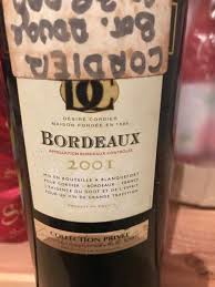 2001 Cordier Collection Privee France Bordeaux Graves Cellartracker