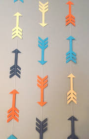 Pfeil Girlande Orange Marine Gold Und Turkis Etsy In 2020 Arrow Baby Shower Tribal Baby Shower Wild One Birthday Party