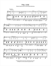 You can either print the sheet music from our website, or from playground's mac and pc applications. Hey Jude Piano Vocal Guitar Print Sheet Music Now